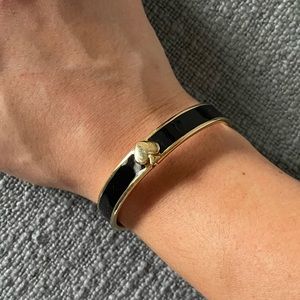 Kate Spade Black Enamel Cuff Bracelet